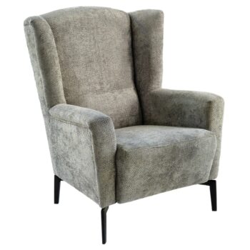 KONDELA Alura kreslo (ušiak) sivá