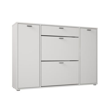 KONDELA Anabela botník (skrinka na topánky) biela