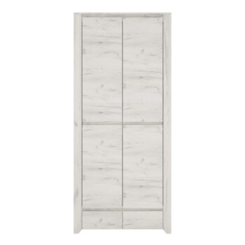 KONDELA Angel Typ 20 2D-2S 2D šatníková skriňa biela / craft