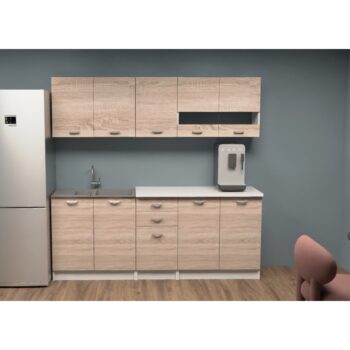 KONDELA Anita New 200 kuchynská linka dub sonoma / biela