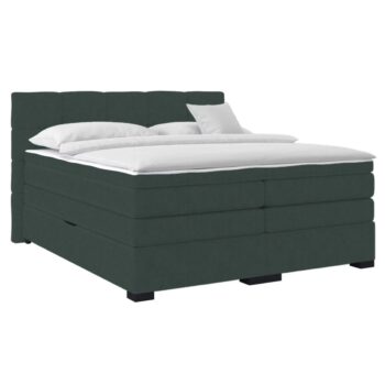 KONDELA April boxspringová manželská pocketová posteľ zelená