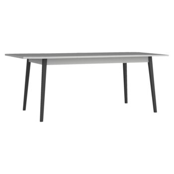 KONDELA Aris rozkladací jedálenský stôl sivá / čierna