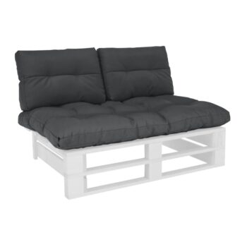 KONDELA Aryo 2 New vankúše na paletové sedenie tmavosivá