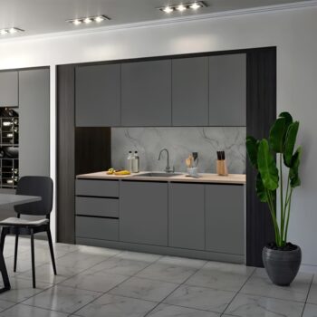KONDELA Asti 200 kuchynská linka grafit