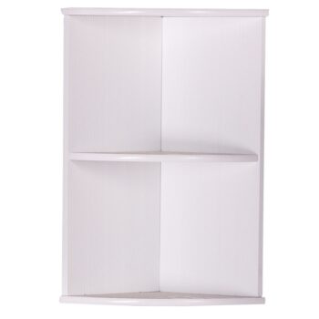 KONDELA Atene Typ 4 rohová polica biela