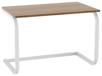 KONDELA Aveno doplnková polica na pracovnú dosku dub natural / biela