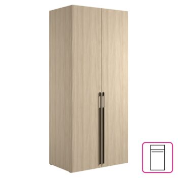 KONDELA Barcelone 2D dvojdverová šatníková skriňa dub barista