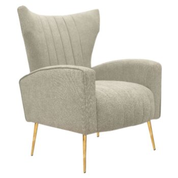 KONDELA Baret relaxačné kreslo béžová