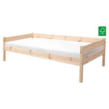 KONDELA Beny 90 drevená posteľ s roštom smrek