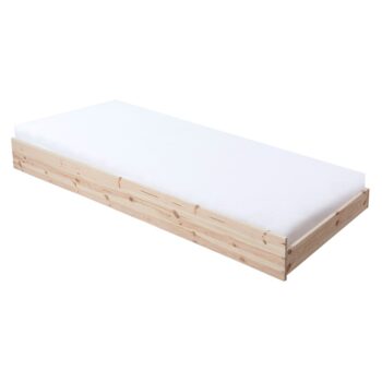 KONDELA Beny 90 drevená prístelka s roštom smrek