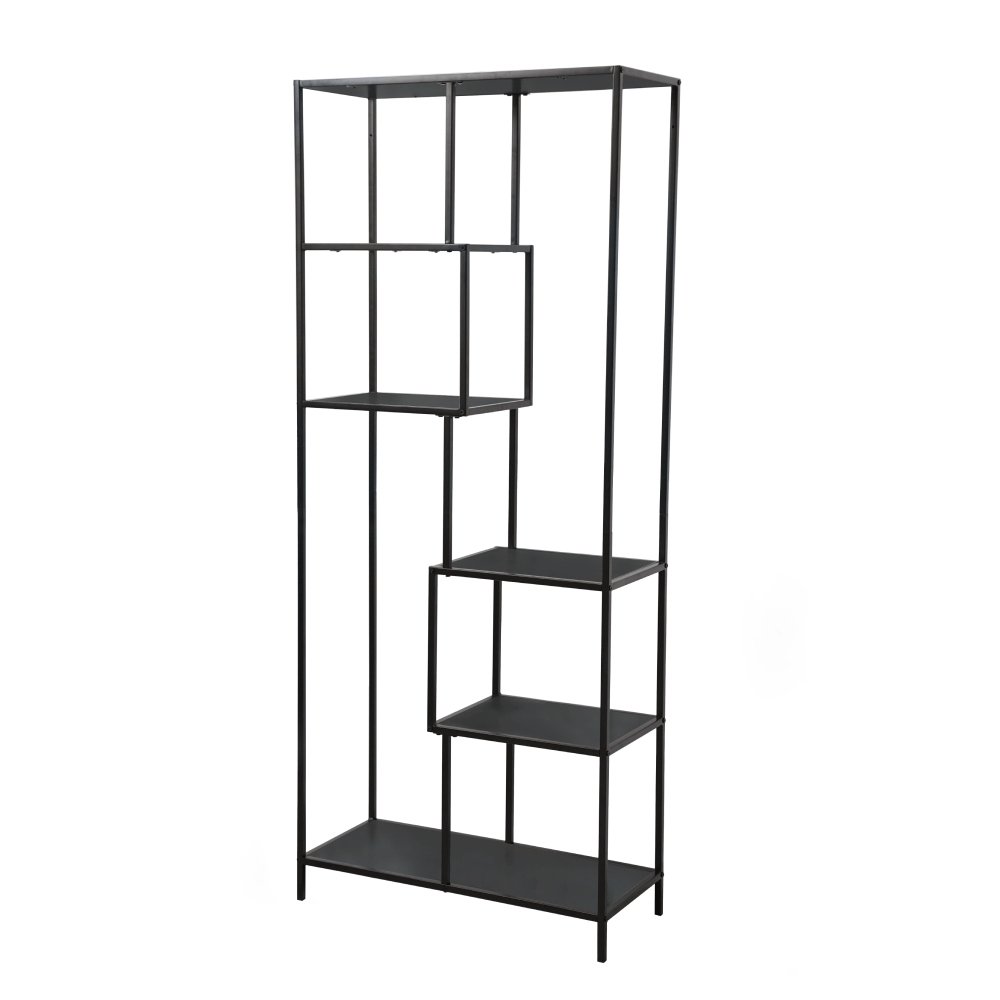 KONDELA Bilote Typ 3 regál čierna KONDELA Bilote Typ 3 regál čierna