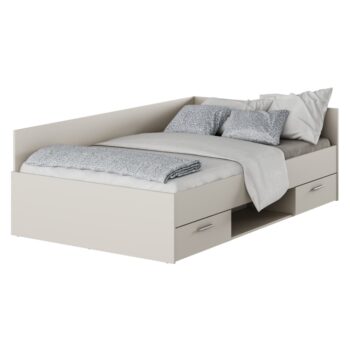 KONDELA Boat 120 posteľový rám s úložným priestorom kašmír