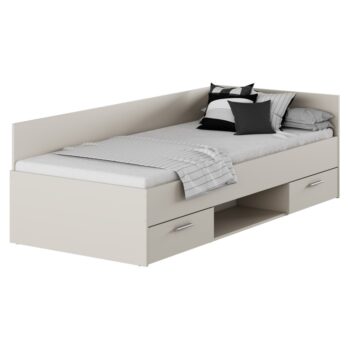 KONDELA Boat 90 posteľový rám s úložným priestorom kašmír