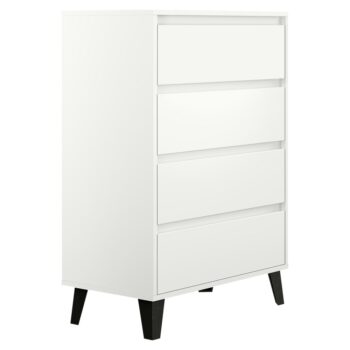 KONDELA Bogan New 4S/70 zásuvková komoda biela