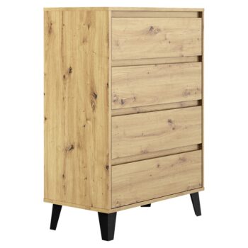 KONDELA Bogan New 4S/70 zásuvková komoda dub artisan