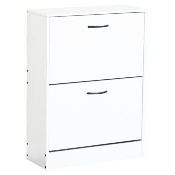 KONDELA Botnix botník (skrinka na topánky) biela