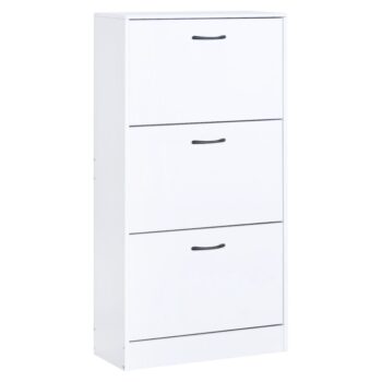 KONDELA Botoria botník (skrinka na topánky) biela