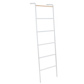 KONDELA Buny rebríkový sušiak na prádlo biela / buk