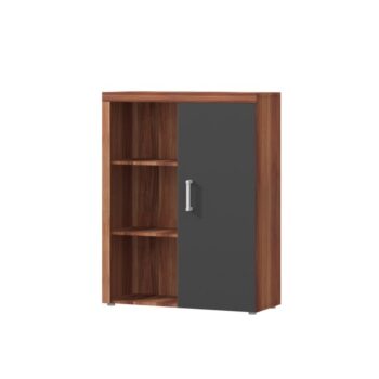 KONDELA Cheris 3 komoda slivka / sivý grafit