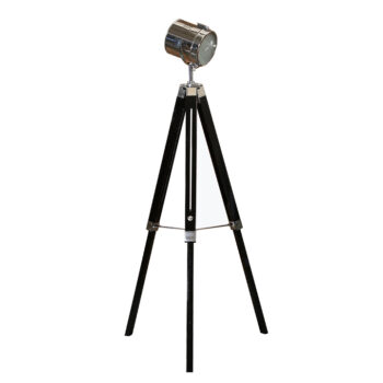 KONDELA Cinda Typ 26 YF819-B stojacia lampa čierna / chrómová