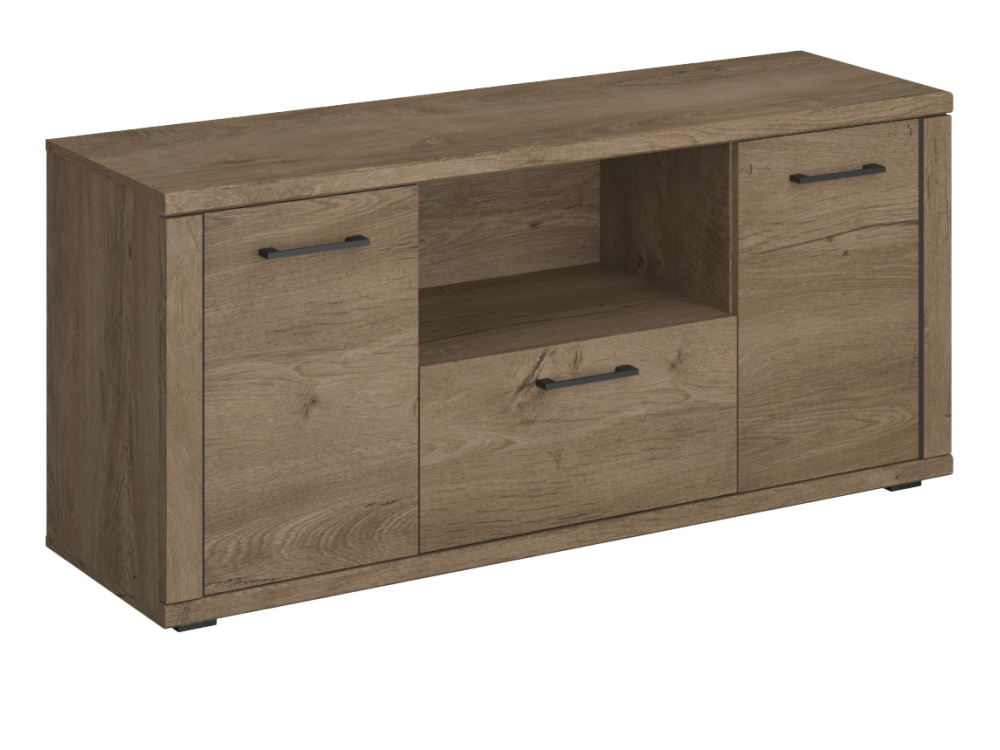 KONDELA Conrad 2D1S tv stolík dub lefkas KONDELA Conrad 2D1S tv stolík dub lefkas
