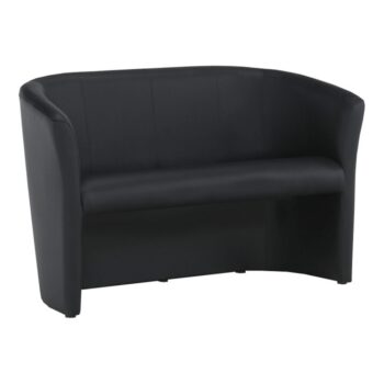 KONDELA Cuba konferenčné dvojkreslo čierna