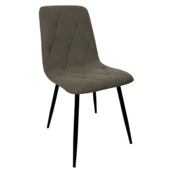 KONDELA Danira jedálenská stolička béžovosivá (taupe) / čierna