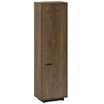 KONDELA Delis V2 jednodverová policová skriňa dub bolzano / čierna