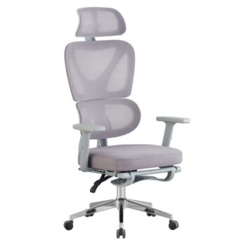 KONDELA Demos kancelárske kreslo sivá / chróm