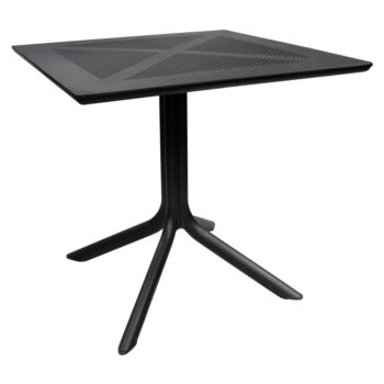 KONDELA Denton New záhradný stôl čierna