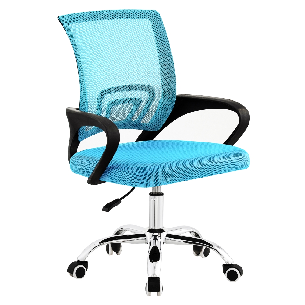 KONDELA Dex 4 New kancelárska stolička s podrúčkami tyrkysová / čierna / chróm KONDELA Dex 4 New kancelárska stolička s podrúčkami tyrkysová / čierna / chróm