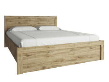 KONDELA Dorsi 140 posteľový rám dub navarra