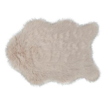 KONDELA Ebony Typ 2 umelá kožušina 60x90 cm béžová
