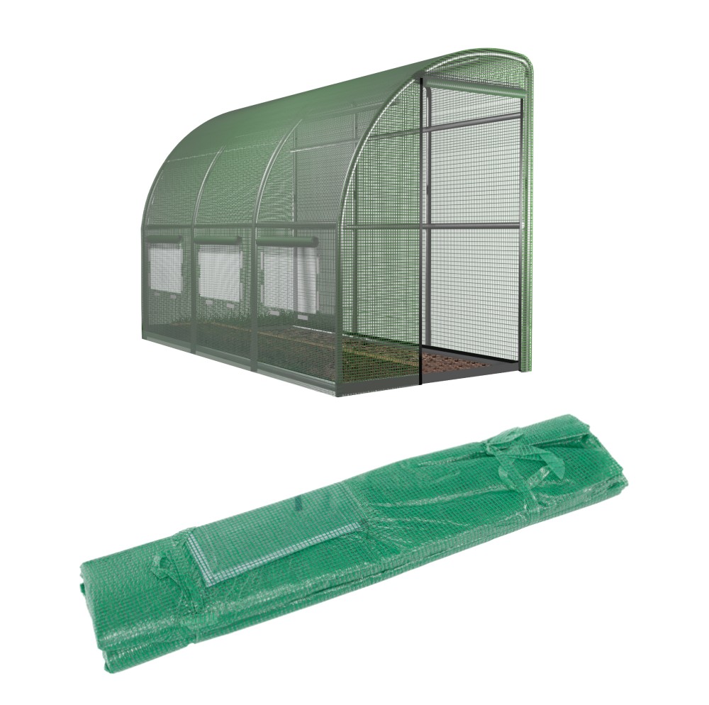 KONDELA Felko New Typ 5 fólia na záhradný fóliovník 150x400x200 cm zelená KONDELA Felko New Typ 5 fólia na záhradný fóliovník 150x400x200 cm zelená