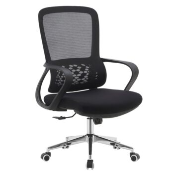KONDELA Foster Typ 2 kancelárske kreslo čierna / chróm