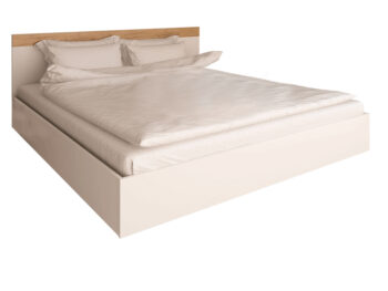 KONDELA Gabriela 160 posteľový rám biela / dub artisan