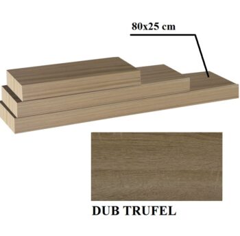 KONDELA Gana polica 80x25 cm dub truflový