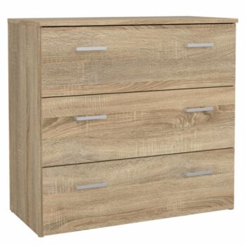 KONDELA Garbo 3 zásuvková komoda dub sonoma