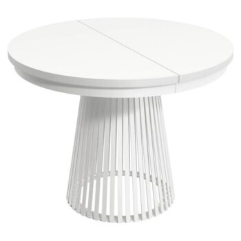 KONDELA Gerdony rozkladací jedálenský stôl biela