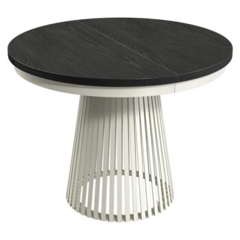 KONDELA Gerdony rozkladací jedálenský stôl kašmír / čierna