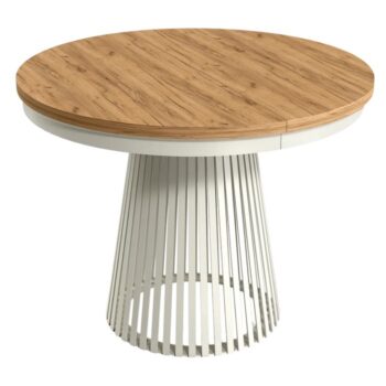 KONDELA Gerdony rozkladací jedálenský stôl kašmír / dub craft zlatý