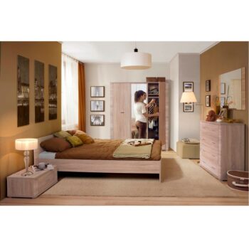 KONDELA Grand spálňa dub sonoma