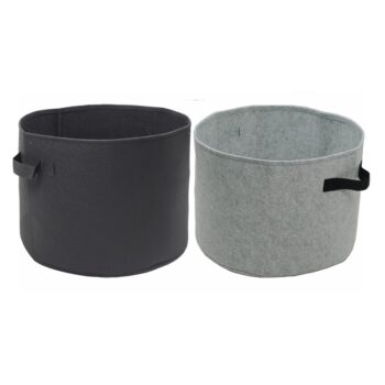 KONDELA Grovin Typ 1 vrece na pestovanie (2 ks) čierna / sivá