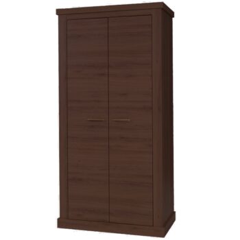 KONDELA Hilard AR1 dvojdverová šatníková skriňa dub stirling