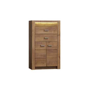 KONDELA Infinity 6 dvojdverová komoda jaseň svetlý