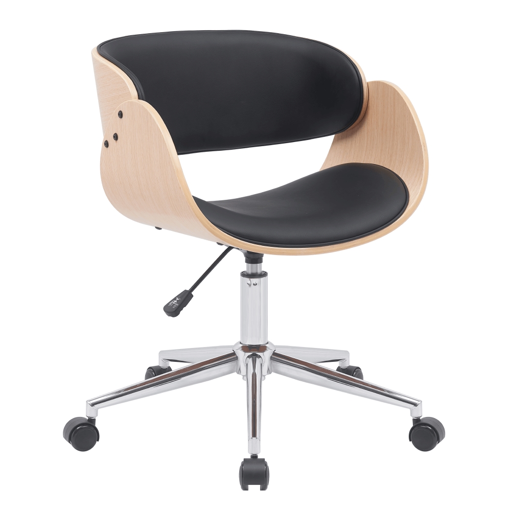 KONDELA Janon kancelárske kreslo čierna / svetlý orech KONDELA Janon kancelárske kreslo čierna / svetlý orech