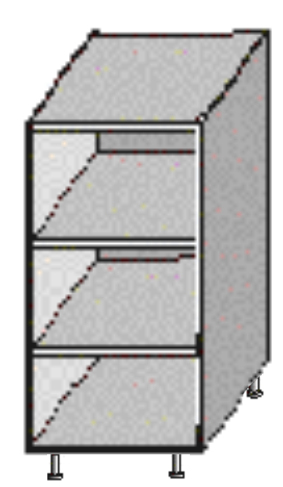 KONDELA Jura New IA DO-20 dolná kuchynská skrinka rigoleto light / rigoleto dark / wenge