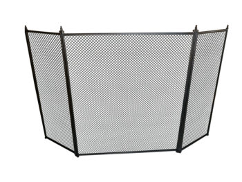 KONDELA Kaira krbový paravan čierna