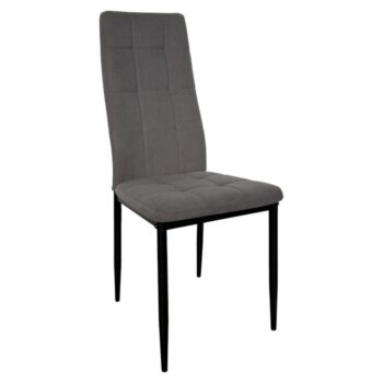 KONDELA Kalista jedálenská stolička sivá / čierna