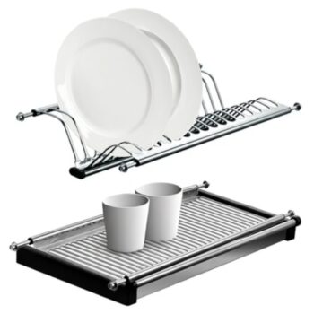 KONDELA Kapio Typ 2 odkvapkávač na riad do hornej skrinky nerezová